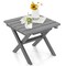 Outdoor Folding Side Table Foldable Weather-resistant Hdpe Adirondack Table